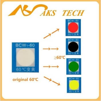 BCW high temperature heat sensitive color change sticker